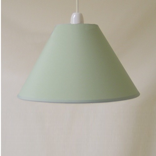 12"CT Mid Green PVC Coolie lamp shade