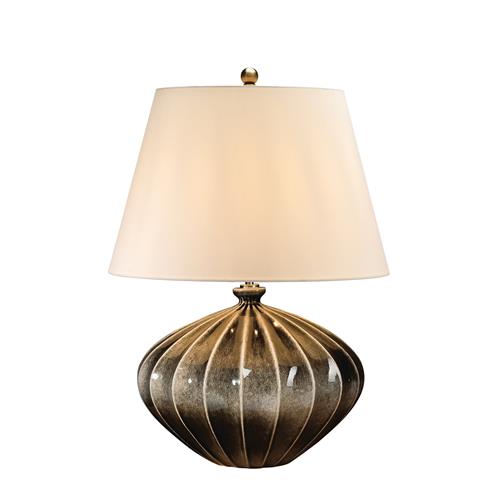 Brown and Black Table Lamp RIB-PUMPKIN-TL