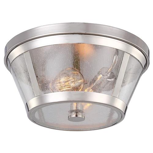 Harrow Polished Nickel Flush Ceiling Light FE-HARROW-F