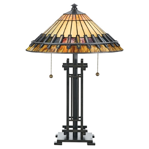 Chastain Tiffany Bronze Table Lamp QZ-CHASTAIN-TL