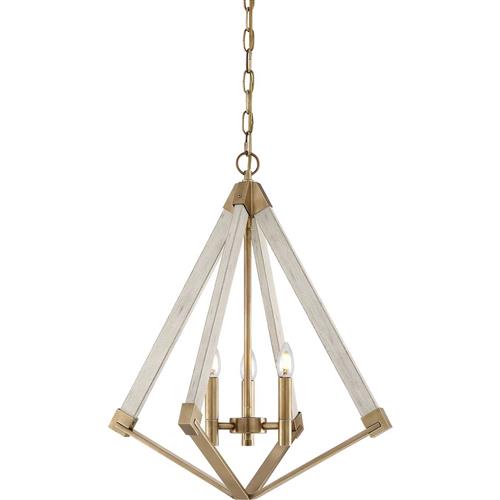Small View Point Weathered Brass & Whitewash Wood Effect Pendant QZ-VIEW-POINT-S