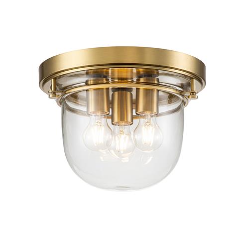 Whistling IP44 Rated Brushed Brass Bathroom Flush QZ-WHISTLING-F-BB