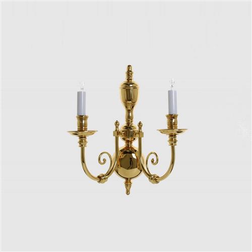 Beveren Solid Brass Double Wall Light BF19700/02/WB