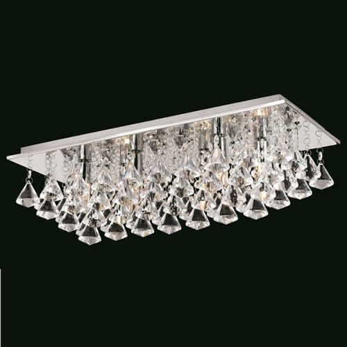 Parma Crystal & Chrome Flush Ceiling Light CFH201114/06/PL/CH