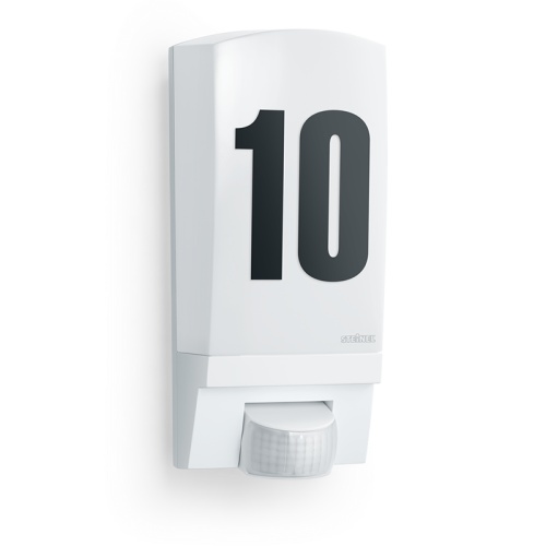 House Number Outdoor IP44 White Sensor Light L 1 S white
