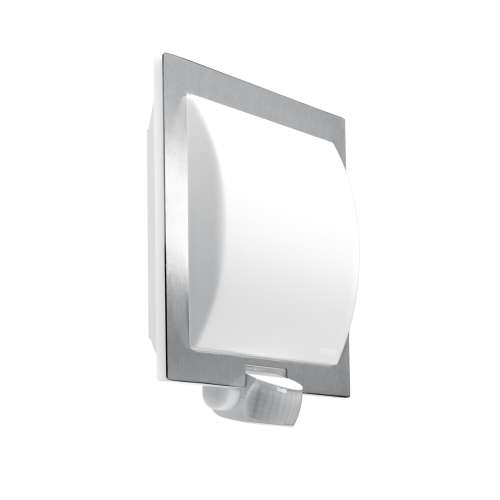 Sensor Switched Square IP44 Outdoor Light Stainless Steel L 20