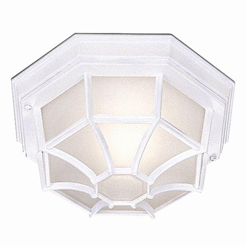 Vermont White Octagonal Outdoor Flush Fitting 2942WH