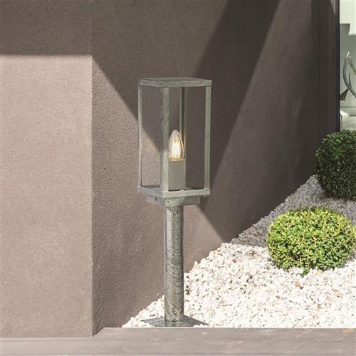 Box II Silver IP44 Rated Outdoor Post Lamp 90151-500SI