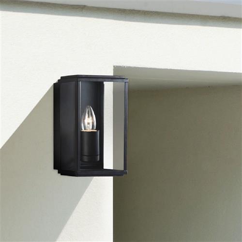 Box Black IP44 Outdoor Wall Light 8204BK
