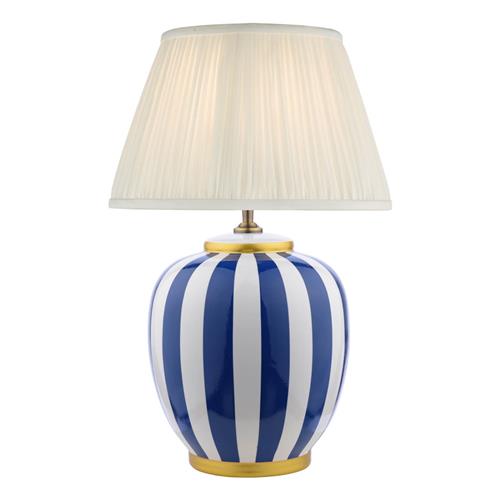 Circus Blue & White Table Lamp With Ivory Shade CIR4223-ULY1415