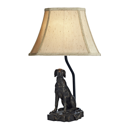 Rover Dog Sculpture Lamp Bronze ROV4263/X