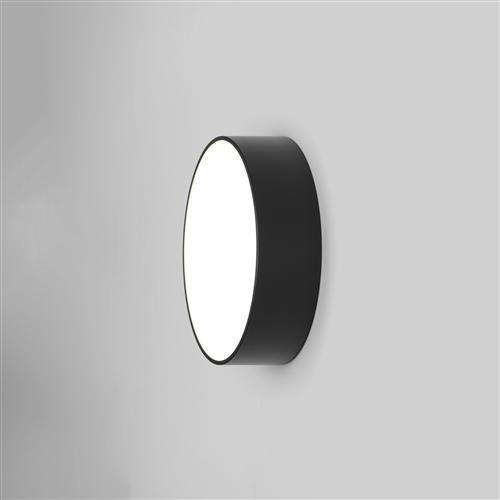 kea Black Round LED IP65 Outdoor Wall Light 1391004