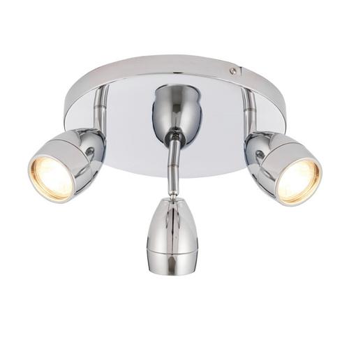 Porto IP44 Triple Bathroom Ceiling Spotlight 73692