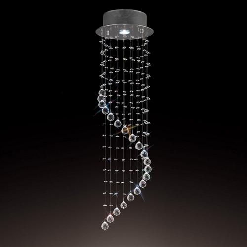 Colorado Crystal Spiral Stairwell Cluster Pendant IL31372
