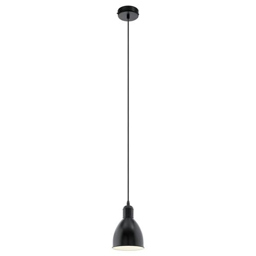Priddy Single Lamp Vintage Ceiling Black Pendant 49464