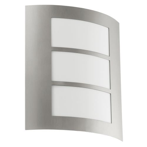 City IP44 Curved Wall Light Zinc Plated Steel 88139