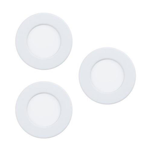 Fueva 5 LED White 86mm Pack of 3 Recessed Lights 99135