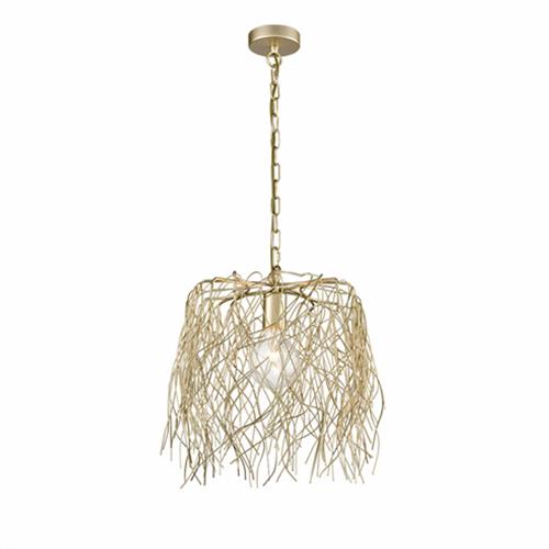 Faiza Large Gold Twig Effect Pendant Ceiling Fitting FRA370
