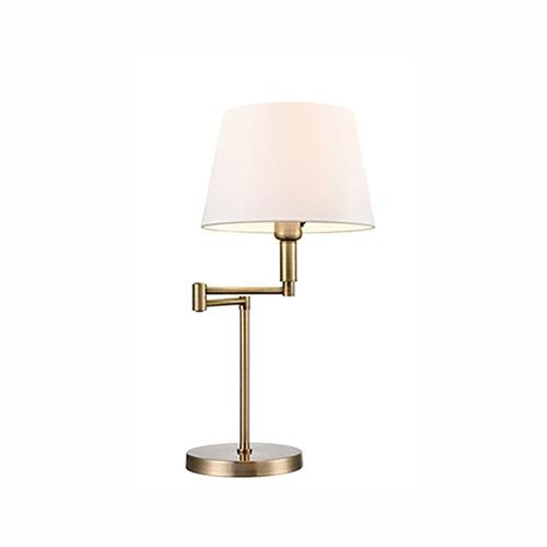 Dejanira Antique Bronze Swing Arm Table Lamp FRA820