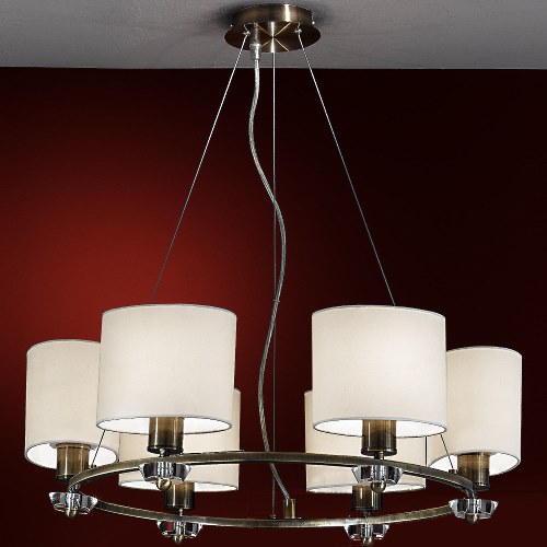 Shelby Round Bronze Ceiling Pendant TP2180/6