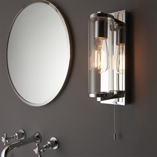 Polished Chrome IP44 Rated Bathroom Wall Light Attalea-WCC