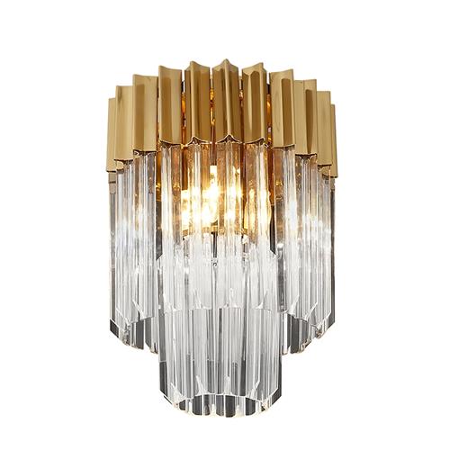 Moreno 3 Light Brass And Clear Flush Fitting LT31147