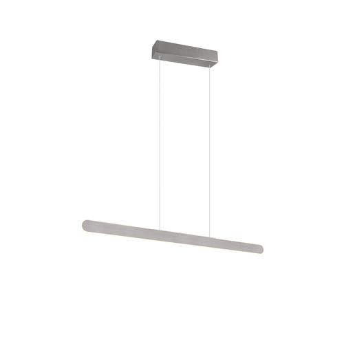 Helios LED Rise And Fall Touch Operated Brushed Aluminium Ceiling Pendant 343310105