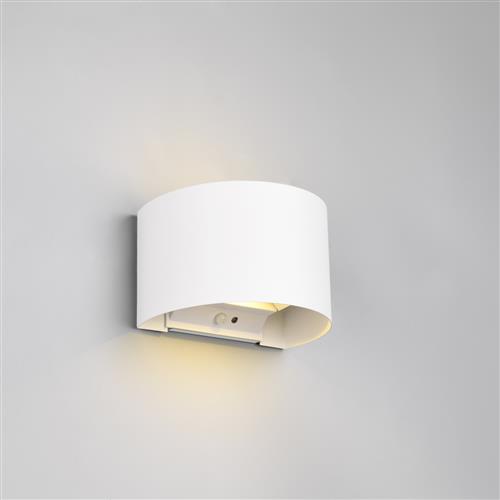 Talent IP44 Rated LED Battery Operated White Oval Wall Light R27769131