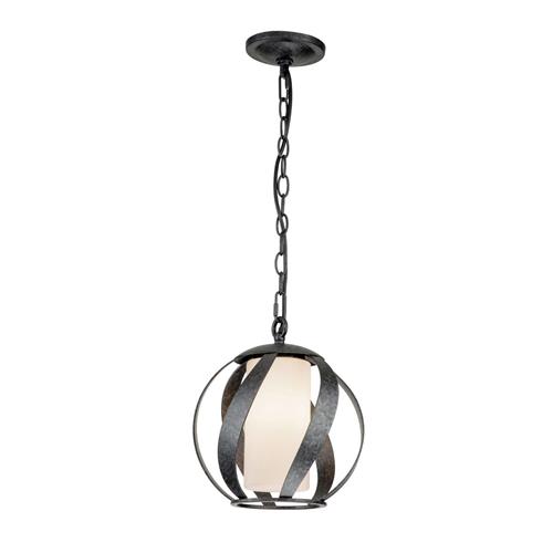 Black And Silver Outdoor IP44 rated Single Pendant QN-BLACKSMITH-P-OBK