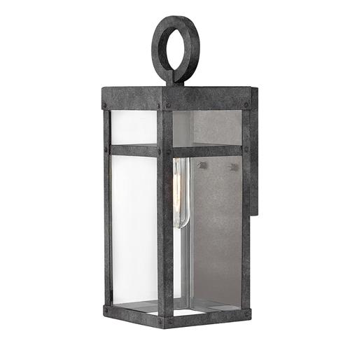 Small Outdoor Aged Zinc IP44 rated Wall Lantern QN-PORTER-S-DZ