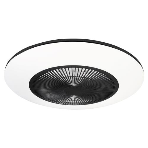 Aria Black LED Flush Ceiling Fitting And Fan ML8335