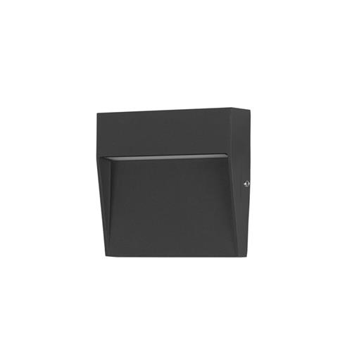 Nod Black LED IP65 Square Outdoor Wall Light PX-0350-NEG
