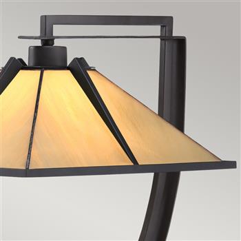 Pomeroy Western Bronze Tiffany Table Lamp QZ-POMEROY-TL