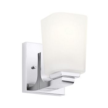 Roehm IP44 Polished Chrome Single Bathroom Wall Light KL-ROEHM1-PC