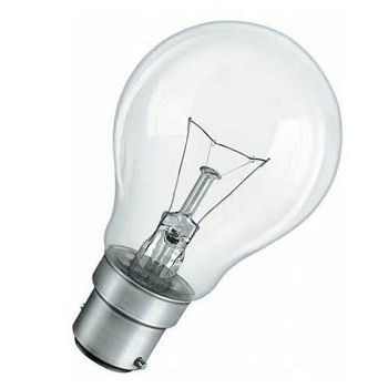 GLS BC 75 watt B22 Clear Light Bulb