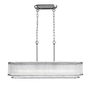 Antigua Crystal 7 Light Oblong Tiered Pendant Fitting 