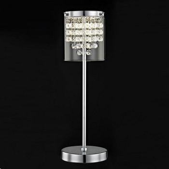 Florina LED Crystal & Chrome Table Lamp LED608242/01/TL/CH