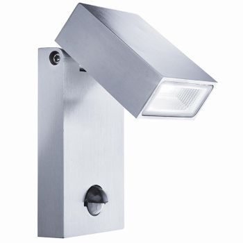 Metro Stainless Steel LED Outdoor Wall Light With Motion Sensor 7585