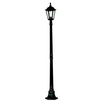Alex IP44 Traditional Black Outdoor Tall Lamp Post 82508BK