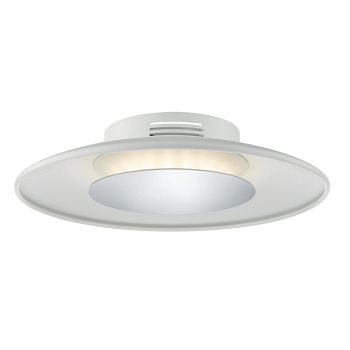Worcester White/Chrome Small LED Flush Ceiling Light WOR522