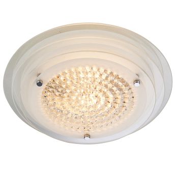 Ava Twin Lamp Flush Glass Ceiling light 76390