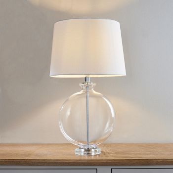 Gideon Clear Glass Table Lamp
