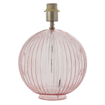 Jemma Pink Smoked Glass Lamp Base 81909