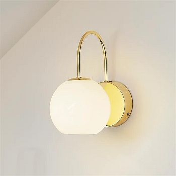 Franca Single Brass Finish Switched Wall Light 2312561035