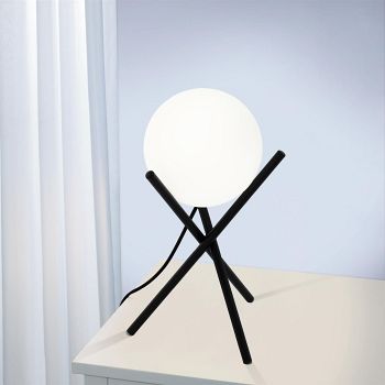 Castellato Black And White Glass Table Lamp 97333