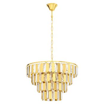 Erseka Crystal Four Tiered Ceiling Pendant Fitting