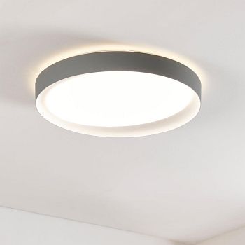 Laurito LED Steel Made & White Flush Ceiling Fitting