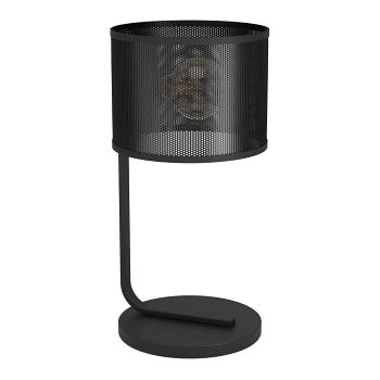 Manby Black Steel Table Lamp 43797