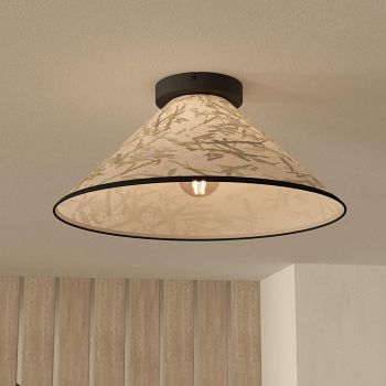 Oxpark Black And White Flush Ceiling Fitting 43941