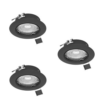 Peneto Pack Of Three Fixed Recessed LED Downlights